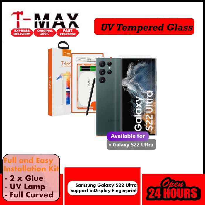 TMAX UV TEMPERED GLASS Samsung S22 ULTRA T-MAX