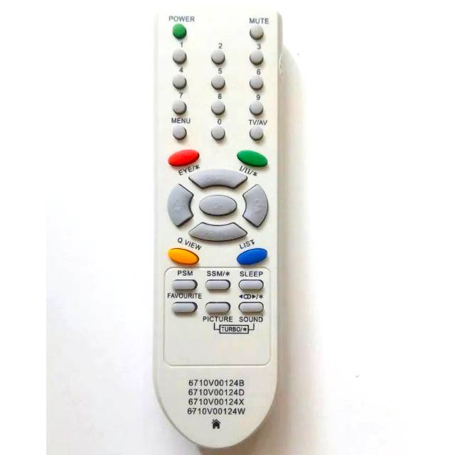 REMOT / REMOTE TV LG TABUNG SLIM FLAT  6710V00124D / X / W / B