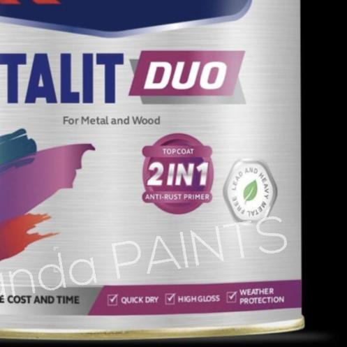★ FTALIT DUO Cat Minyak Synthetic Warna PUTIH (1 KG) ➫