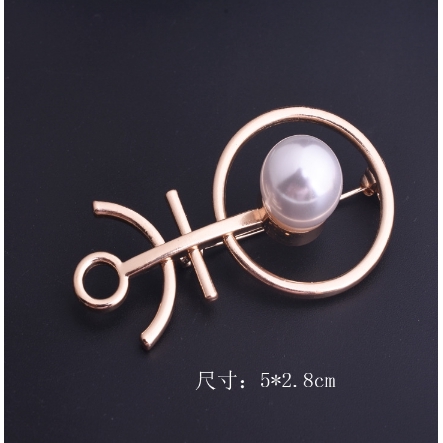 OSM - F490 Mutiara Bros Korea Berlian / Bros Pin Pearl / Brooch Mutiara Wanita / Aksesoris Fashion-F490 B3