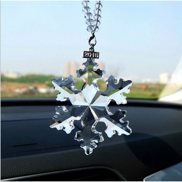 Gantungan Spion Car Bunga Middle Mirror Crystal Snow Flower Limited Edition Super Premium
