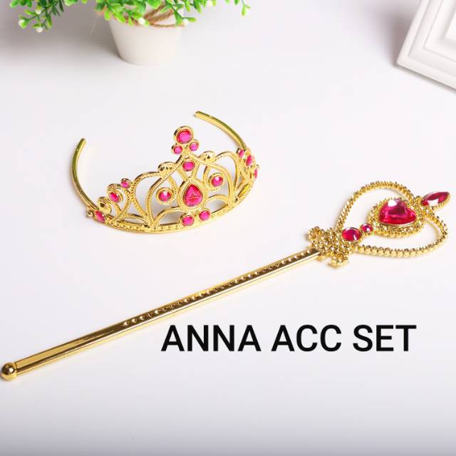 AKSESORIS PRINCESS / ACCESORIES ANAK PEREMPUAN / TONGKAT MAHKOTA GELANG KALUNG ANAK PRINCESS FROZEN