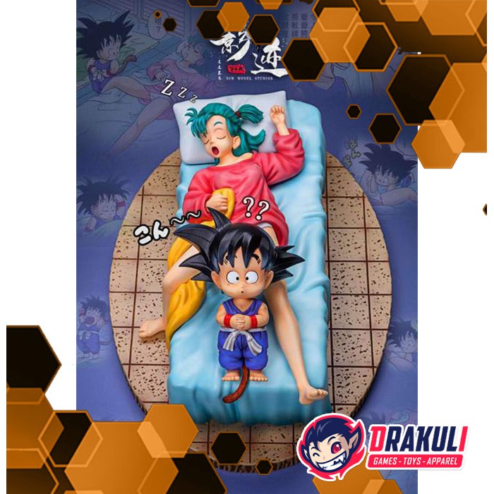 Statue DIM Studio Dragon Ball - Kid Goku &amp; Sleeping Bulma