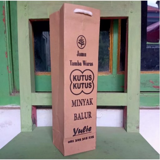 

tas kertas paperbag sablon paper bag botol 1 liter