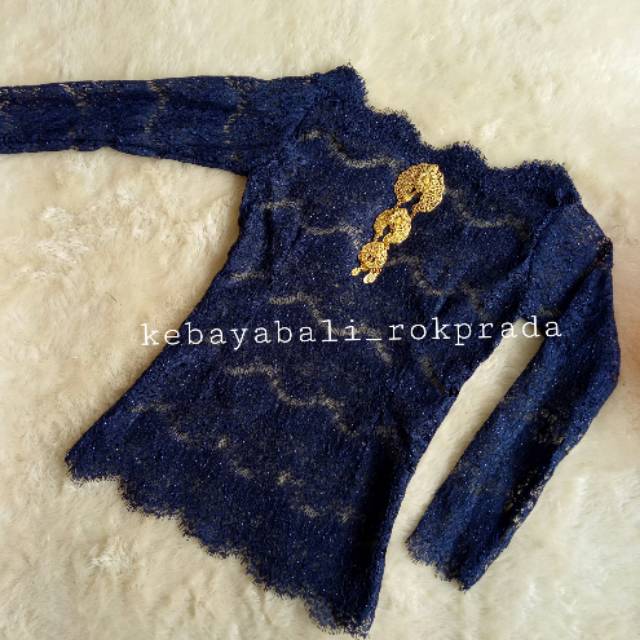 Kebaya sabrina wrna navy kebayahijab