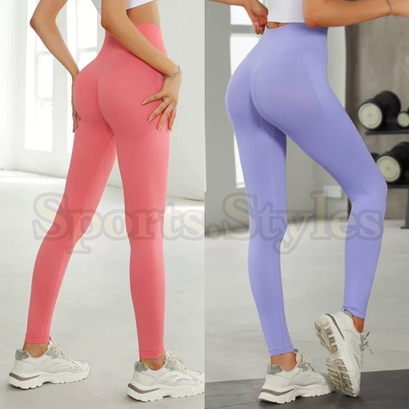 Sports.Styles.id Celana Legging wanita K019 Hips Polos booty olahraga fitnes gym yoga zumba