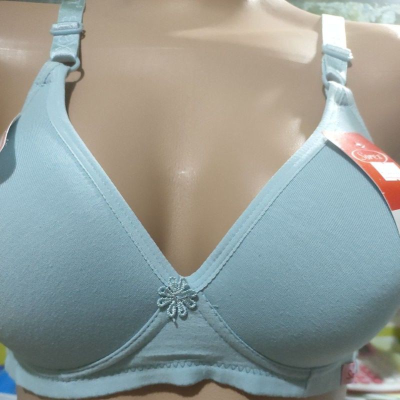 Bra Sorex  17228 Super Soft Busa Tanpa Kawat Cup Besar Kait 3 Setara Cup B-C