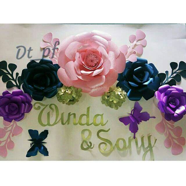 

Paper flower bahan kertas jasmine