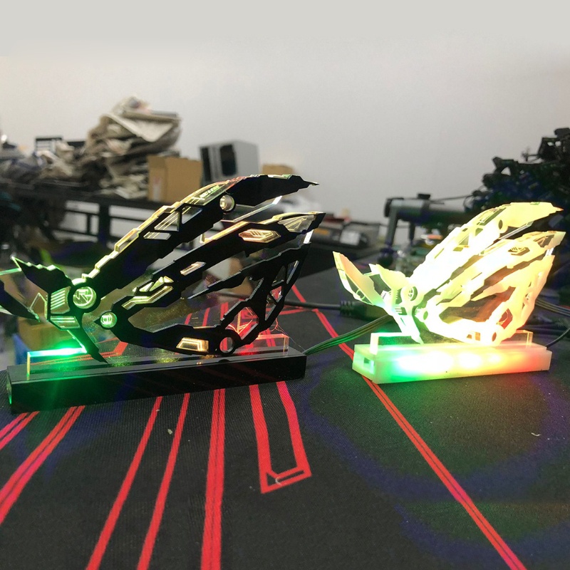 Btsg Ornamen Dekorasi Desktop Komputer Akrilik Cinta Gamer LED Rainbow Lighting Decoration 5V 3Pin