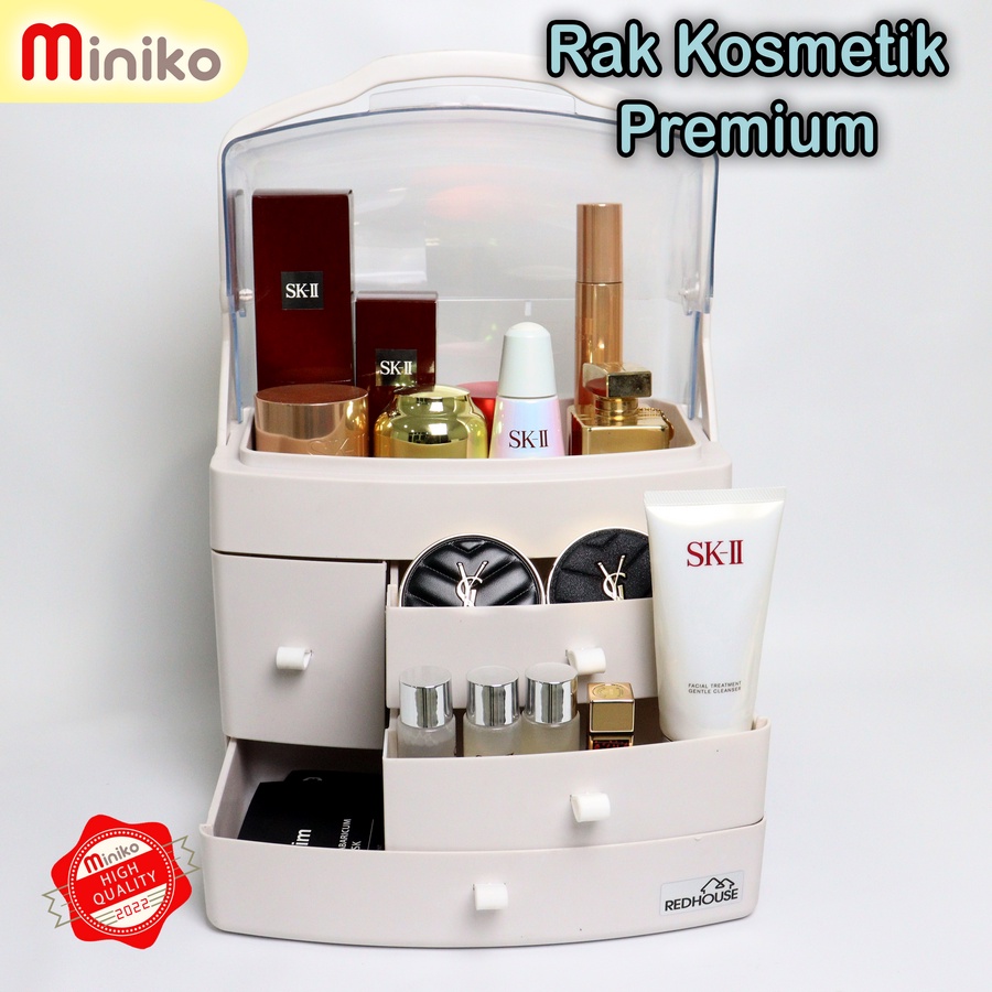 Rak Kosmetik Premium Rak Make Up Box Storage Makeup Cosmetic - Plastik Premium