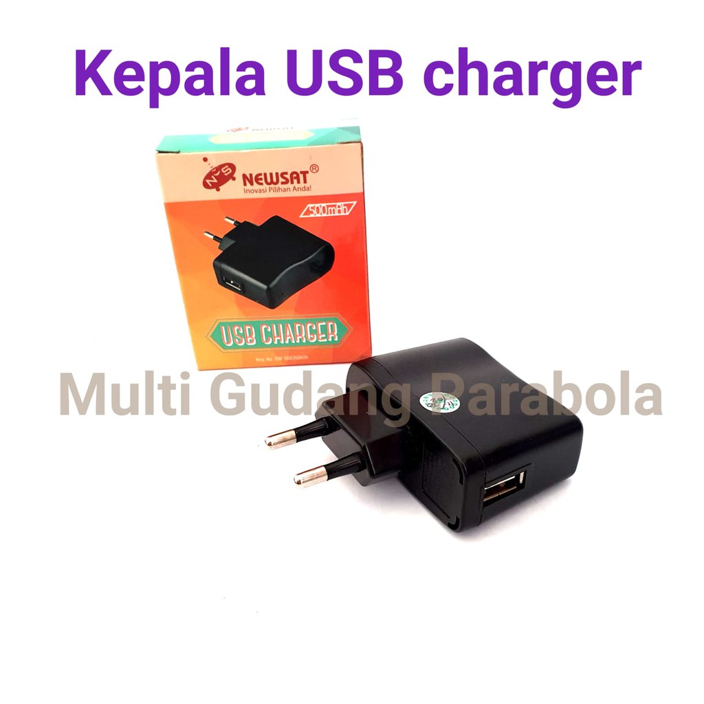 Kepala USB Charger Multifungsi  Newsat kapasitas 1,5A