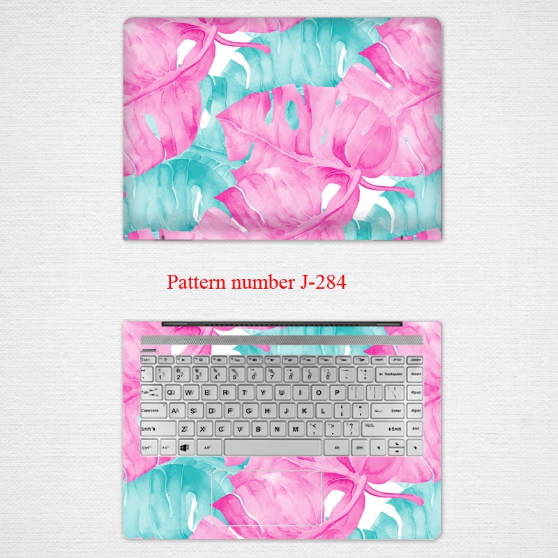 2 Pcs Stiker Pelindung Laptop Universal Motif Bunga Bahan VINYL Ukuran 12 13 14 15.6 Inci Pavilion 14S Victus 7 8 16-C 16-E 13-bet