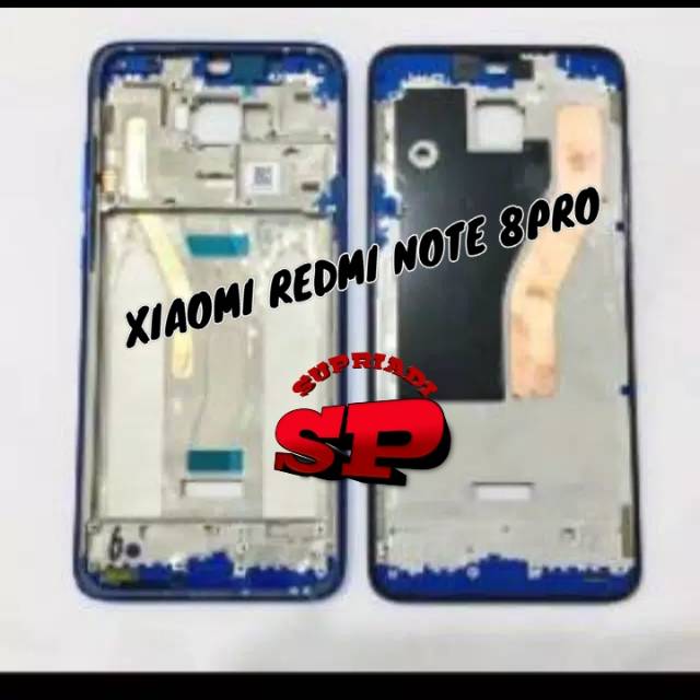 FRAME LCD XIAOMI REDMI NOTE 8 PRO BAZEL TUPANG TENGAH TATAKAN LCD DUDUKAN LCD ORIGINAL NOTE 8PRO