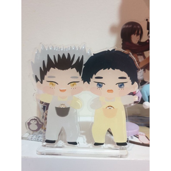 Haikyuu bokuto akaashi (bokuaka) acrylic standee by@mstrinx