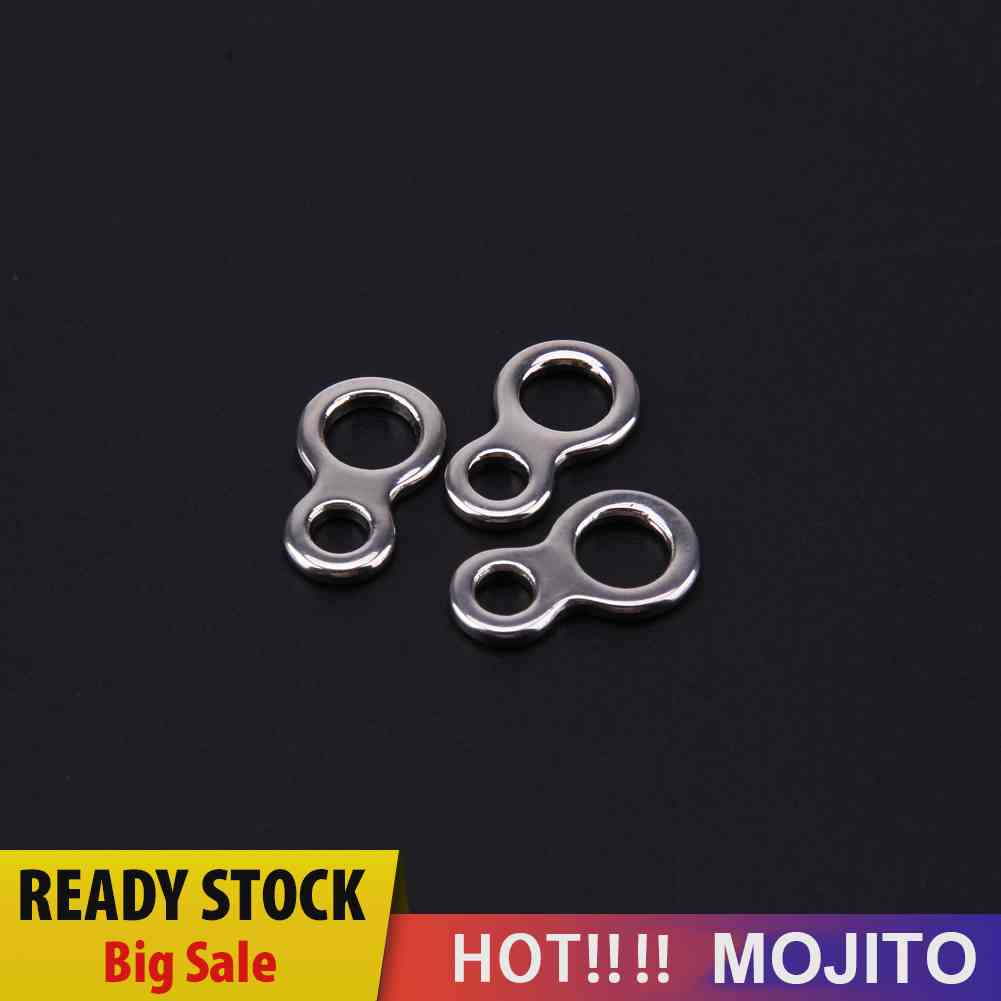 10Pcs Ring Butterfly Jigging Bentuk Angka 8 Bahan Stainless Steel Untuk Memancing