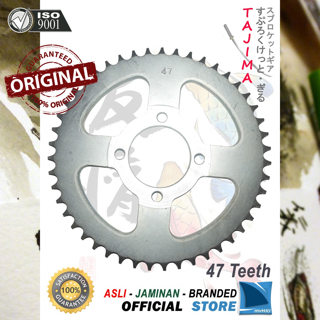 Gigi Tarik 40T ~ 53T HONDA Supra, Supra Fit Lama Gir Belakang - Rear Sprocket Gear TAJIMA