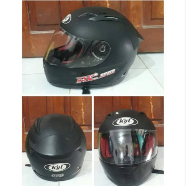 Helm KYT RC7-R10 Black Doff Solid