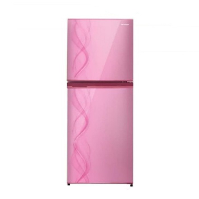 SHARP SJ 237 ND AP / AURORA PINK KULKAS LEMARI ES 2 PINTU / SJ237NDAP