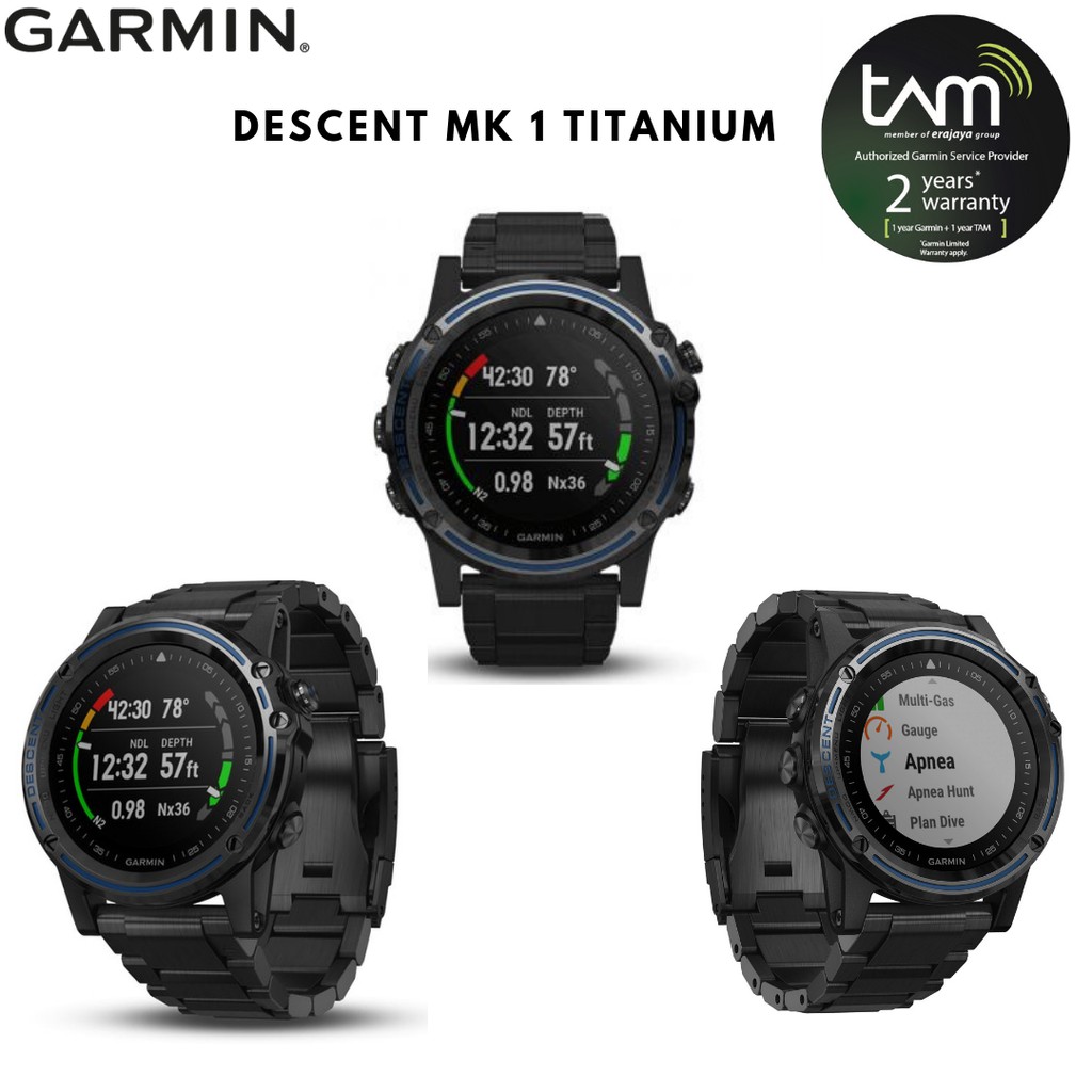 Garmin Descent Mk1 Titanium Band Garansi Resmi TAM 2 Tahun