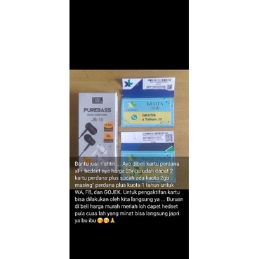 Kartu Paketan Perdana XL