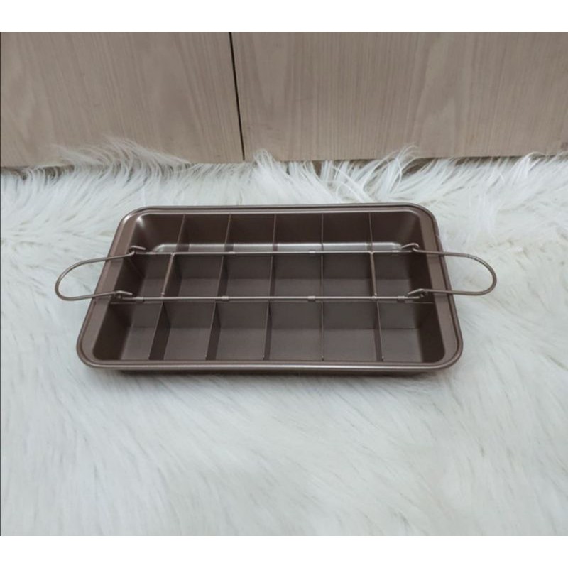 Loyang Brownie Pan non stick Baking pan anti Lengket