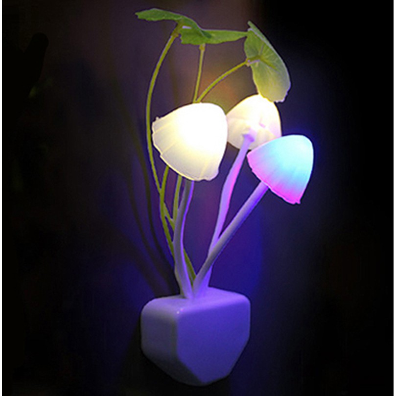 Lampu Tidur Jamur Rainbow Warna Pelangi LED Mushroom Lamp