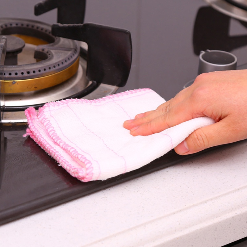 Handuk Piring Microfiber Tahan Minyak Baru / Kain Pembersih Serbaguna Dapur