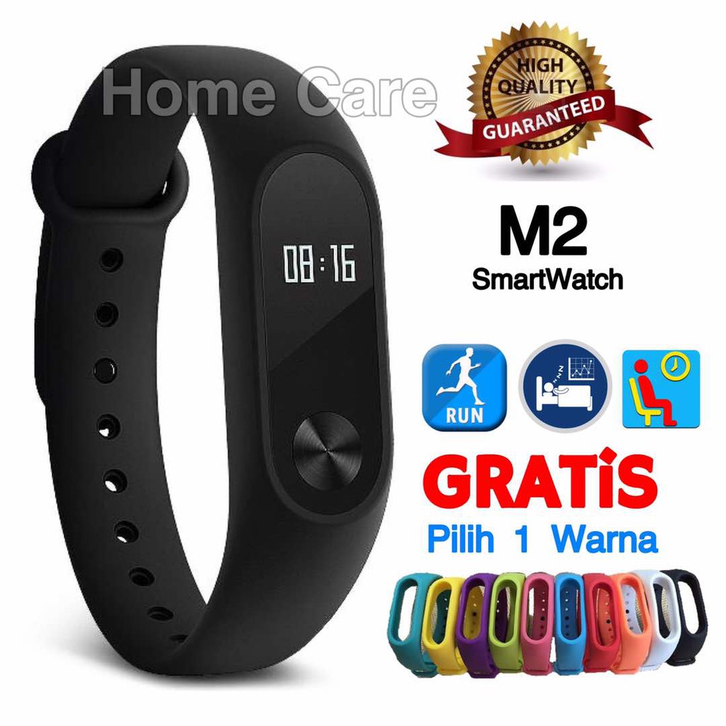 M2 Sport Smartwatch mirip Xiaomi Band 2 Jam Digital U9 U10 