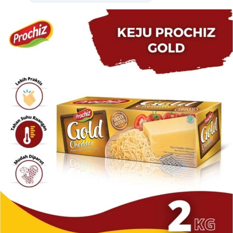 

Keju cheddar prochiz gold 2 kg