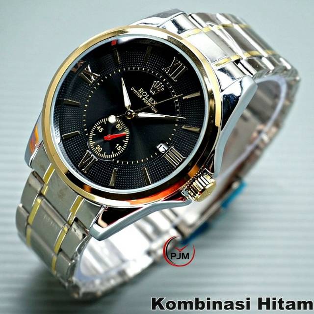 Jam Tangan Pria Rolex Romawi New Automatic Mesin