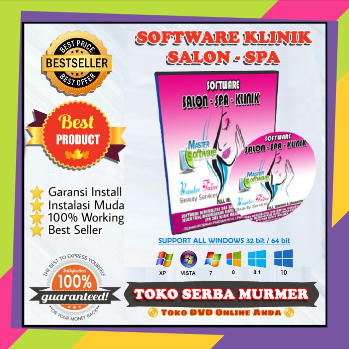 PAKET POS ALAT KASIR PRINTER THERMAL BARCODE SCAN BONUS SOFTWARE SALON SPA KLINIK