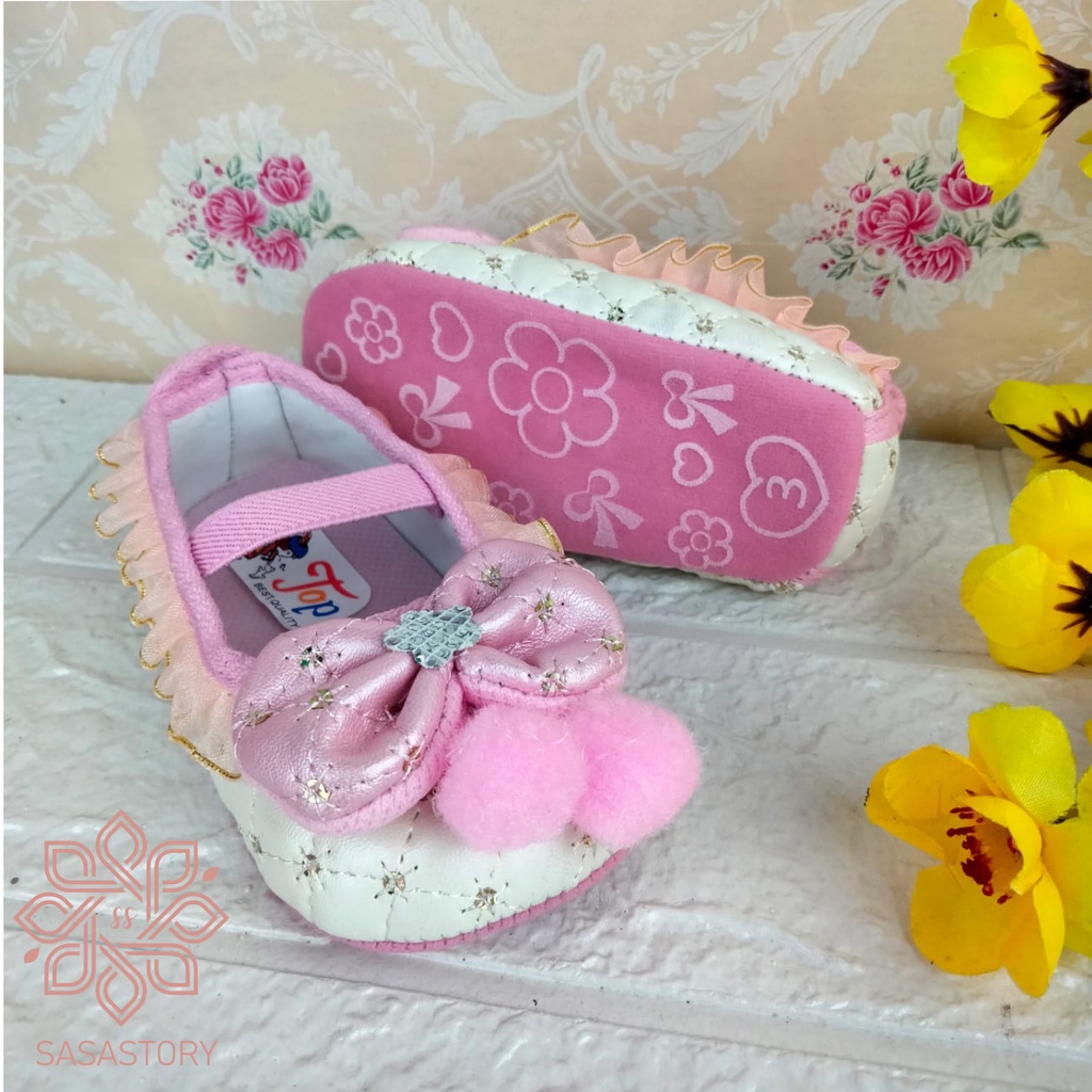 SEPATU PREWALKER BABY BAYI PESTA ANAK PEREMPUAN 0-12 BULAN FP15