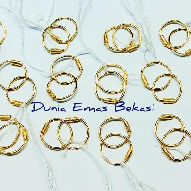 Nay / Anting Kenip Bayi 1/2 Gram Emas 24 Karat.