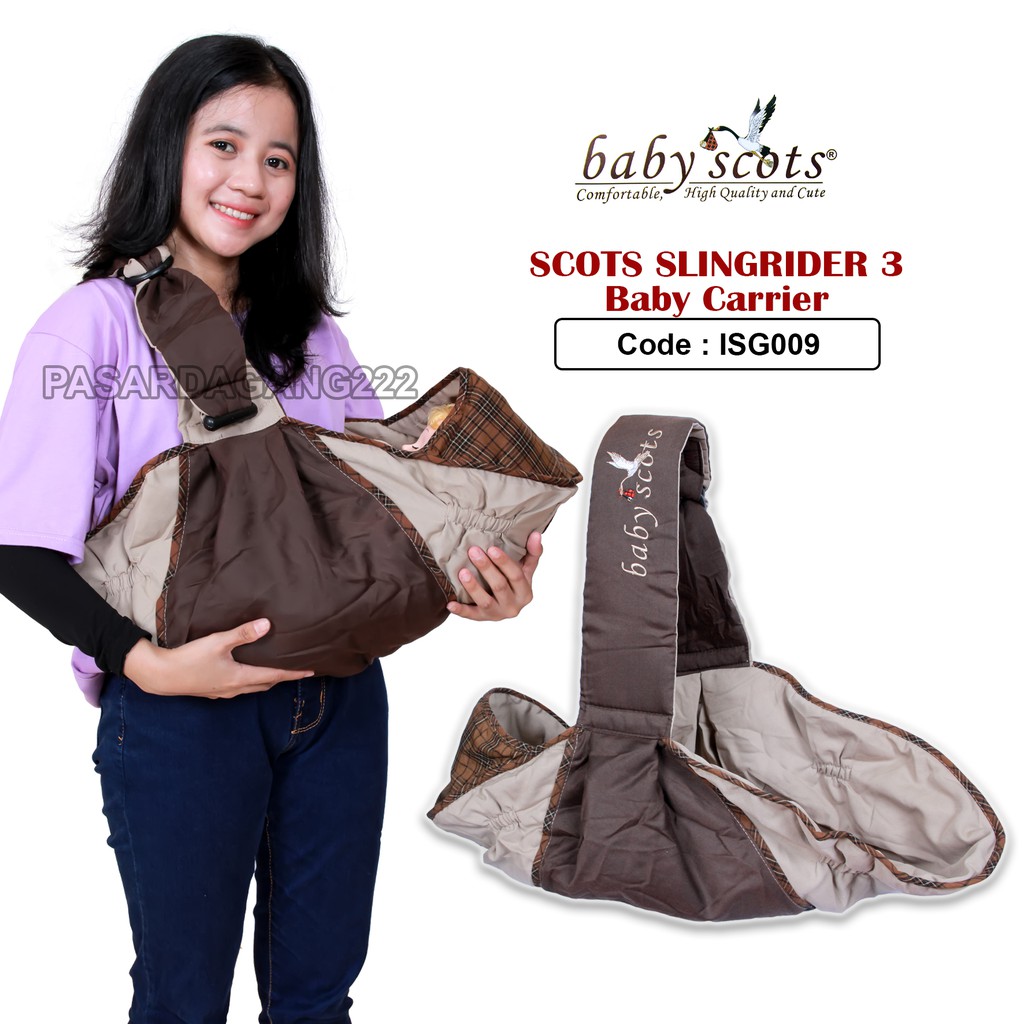 BABY SCOTS Gendongan Samping Baby Scots Reguler - Sling Rider ISG009