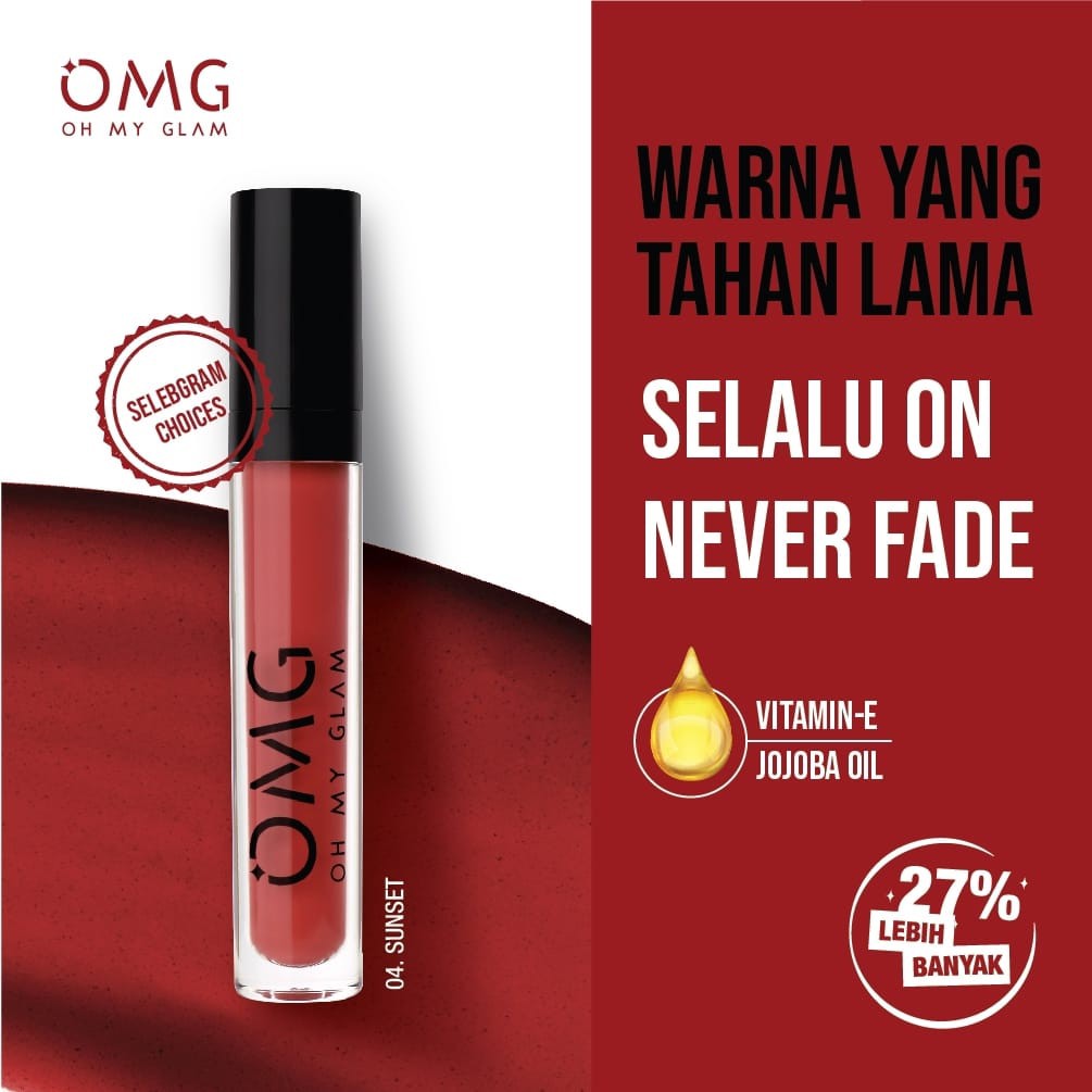 OMG Oh My Glam Matte Kiss Lip Cream 3.5gr