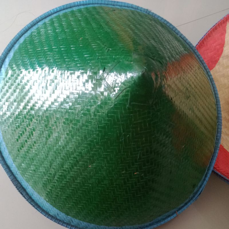 TOPI PETANI/TOPI CAPING/TUDUNG CAPING DEWASA/ TOPI PETANI KERUCUT