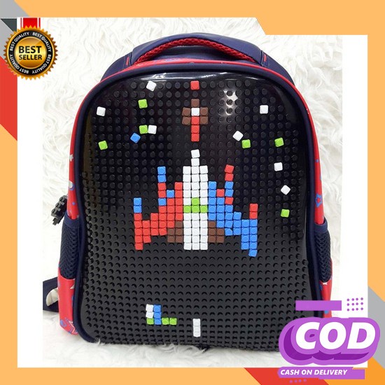 Tas Import Anak Premium ( Ada Lagu Lampu ) C8928M Tas Ransel Tobot Ana Tas Ransel Lego Untuk Anak Tk