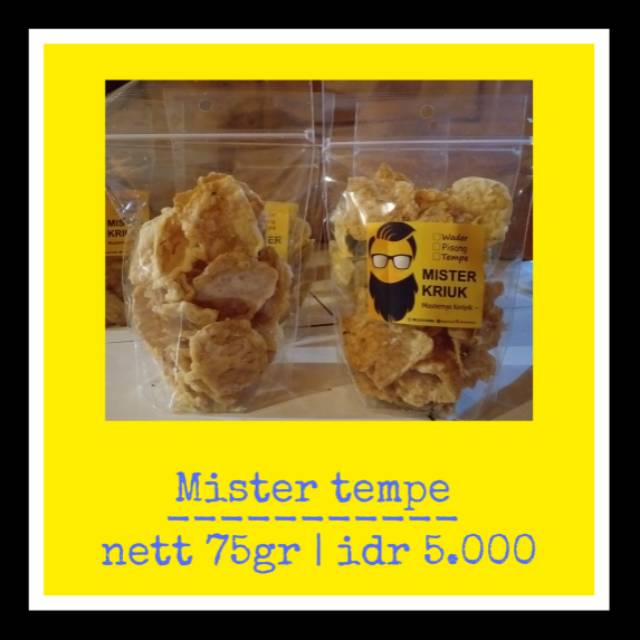 

Mister Tempe ( Tempe Crispy ) netto 75 gram