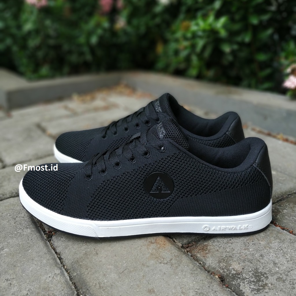  Sepatu  Airwalk  Kent Black Casual  Sneakers Original 100 