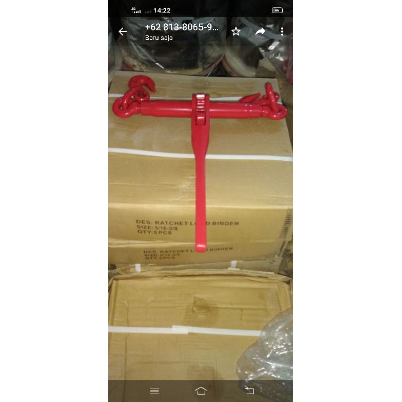 

ratchet binder UK 5/16 x 3/8 model L 150