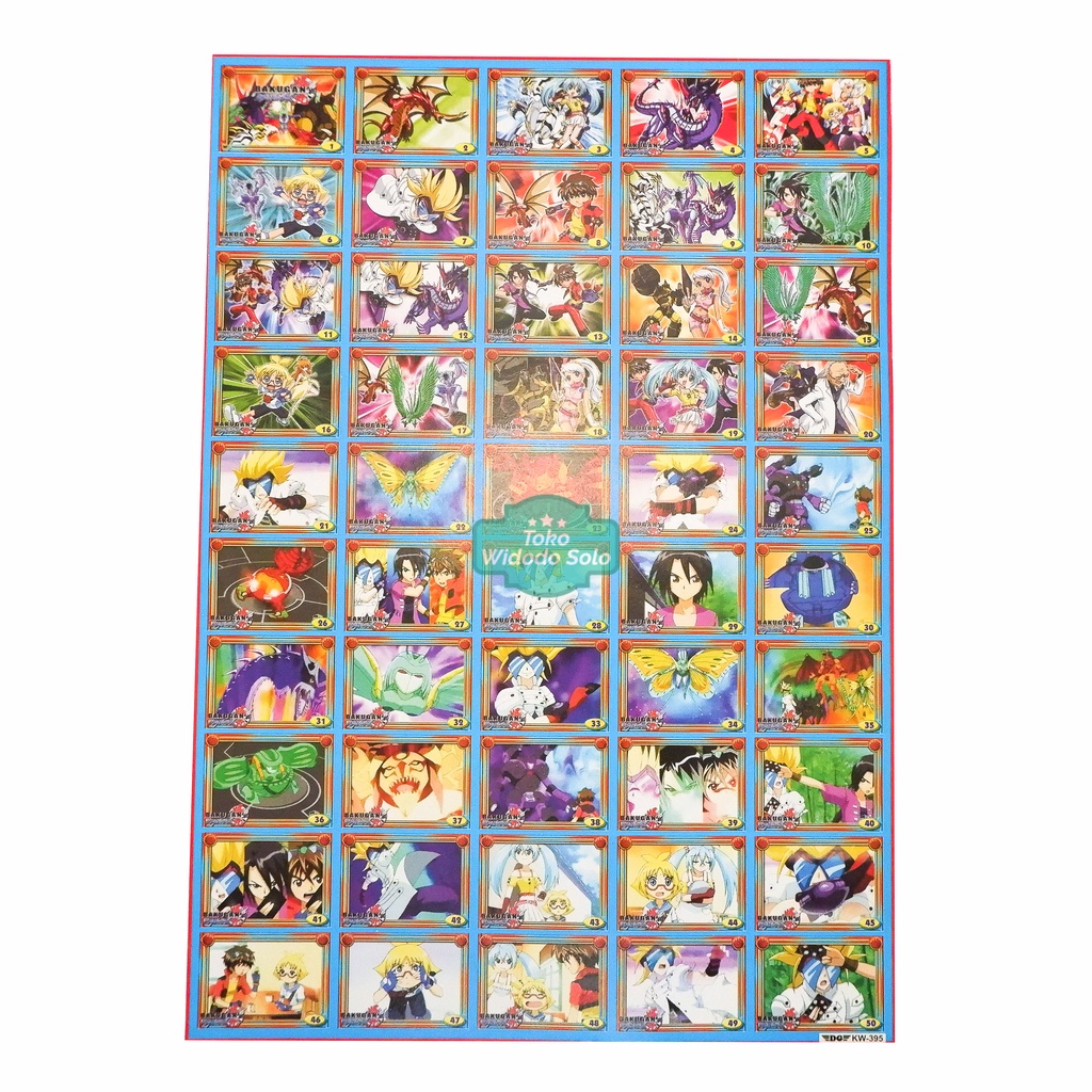 

1 LEMBAR Poster Kartun Bakugan 35x50cm