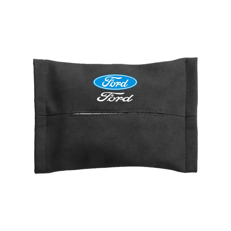 1Piece for Ford Focus Kuga C-MAX Fiesta F150 Mondeo Transit EcoSport Mustang Explorer Everest Turn Fur Car Seat Sun Visor Hanging Tissue Box Armrest Box Napkin Tissue Paper Holder Storage Bag