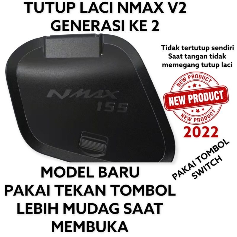 CONPARTMENT COVER TUTUP BODY DEPAN KIRI V2  BOX LACI DEPAN NEW YAMAHA NMAX