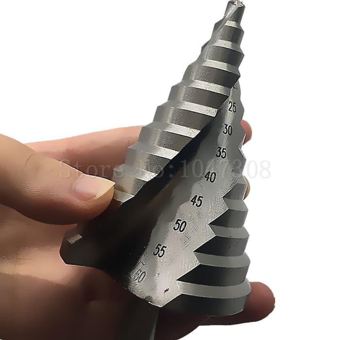 Mata Bor Pagoda 60mm 12Step Multi Step Cone Drill Tangga Payung *MPG60