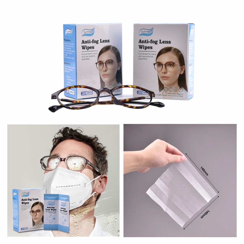 1 Pcs Tisu Anti Fog / Embun Lensa Kacamata &amp; Kamera - Fog Wipes Glasses Cleansing Wipes - SUPFINE