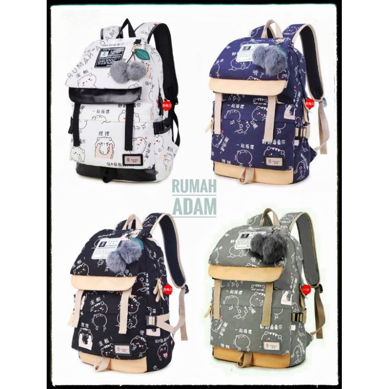 TAS RANSEL ANAK MURAH-MORYMONY TAS KARTUN - Tas Ransel Backpack Korea Fashion-KABAYAN