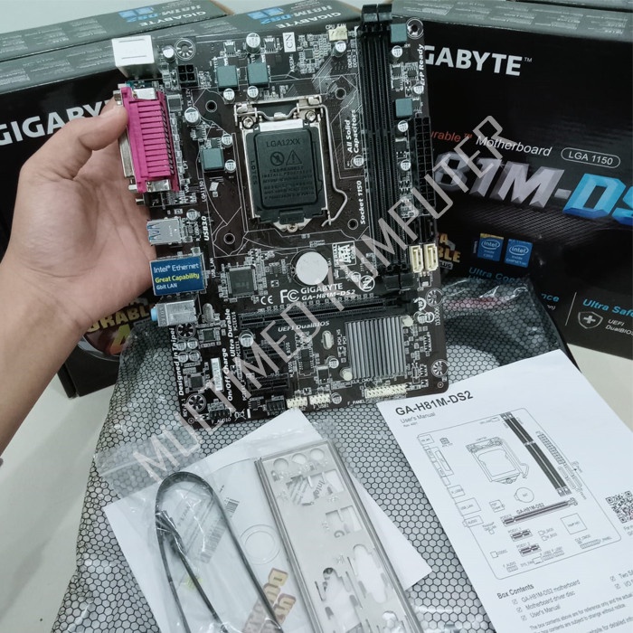 Mainboard Mobo Motherboard LGA 1150 H81 DDR3 Garansi 1 Tahun