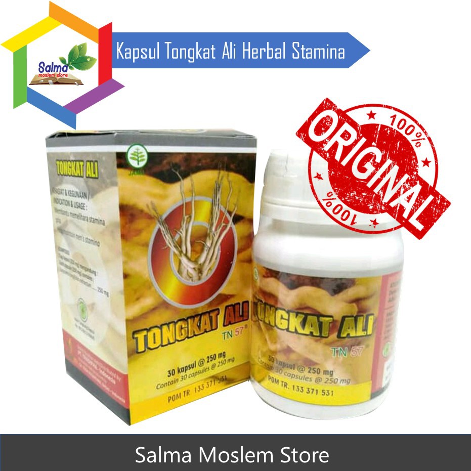 Kapsul Tongkat Ali Herbal Stamina Pria Obat Herbal Kejantanan Shopee Indonesia