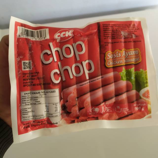 

Sosis murah chop-chop Ayam merah