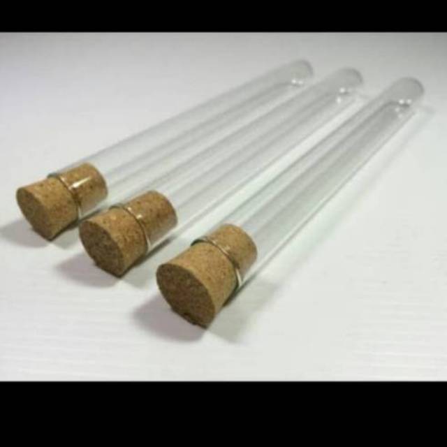 Tabung reaksi 16mm tutup gabus tabung kaca untuk souvenir
